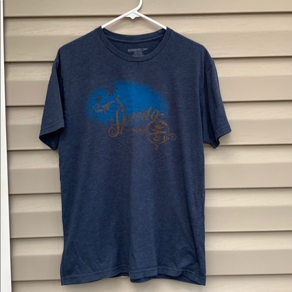 Speedo men’s navy short sleeve tee shirt